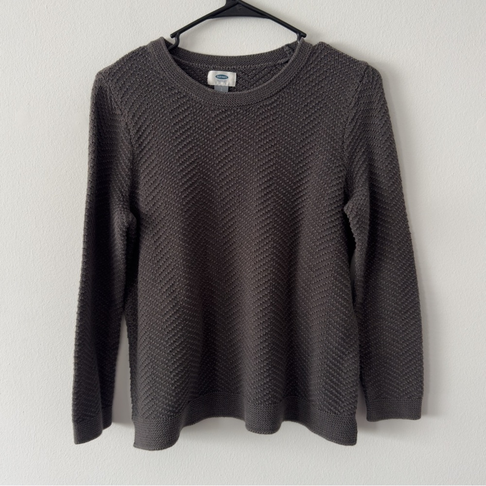 Old Navy Gray Knit Sweater Size Large